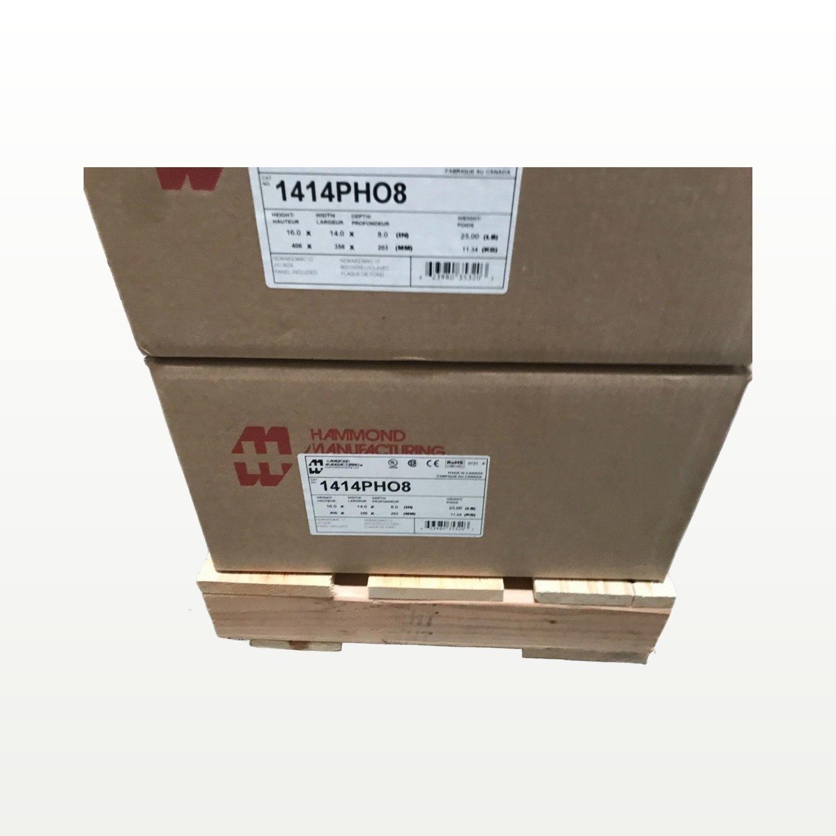 Hammond 1414PH Series Aluminum Junction Box | 1414PH08