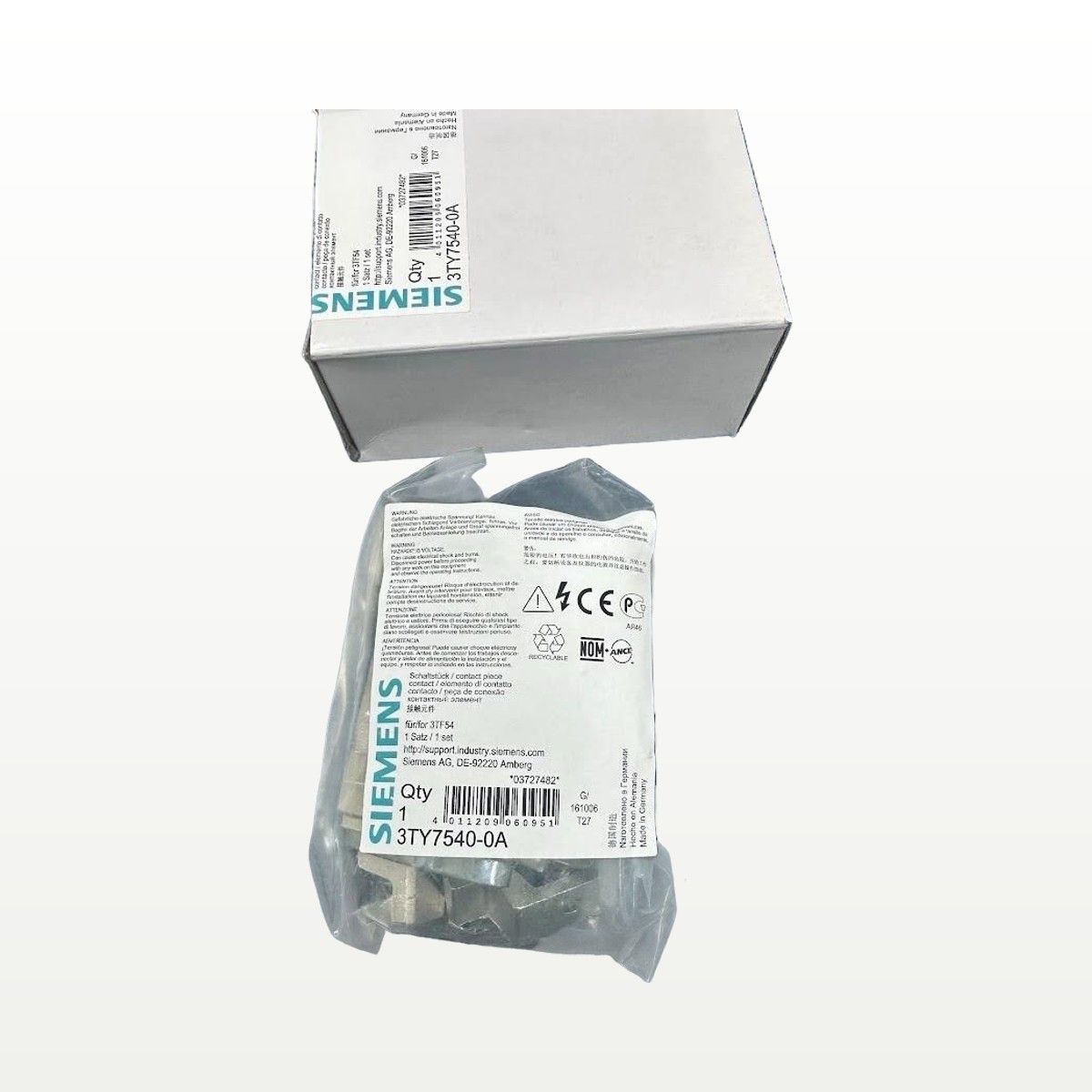 Siemens 3TY7 Auxiliary Contact Block 4NO | 3TY7-540-0A